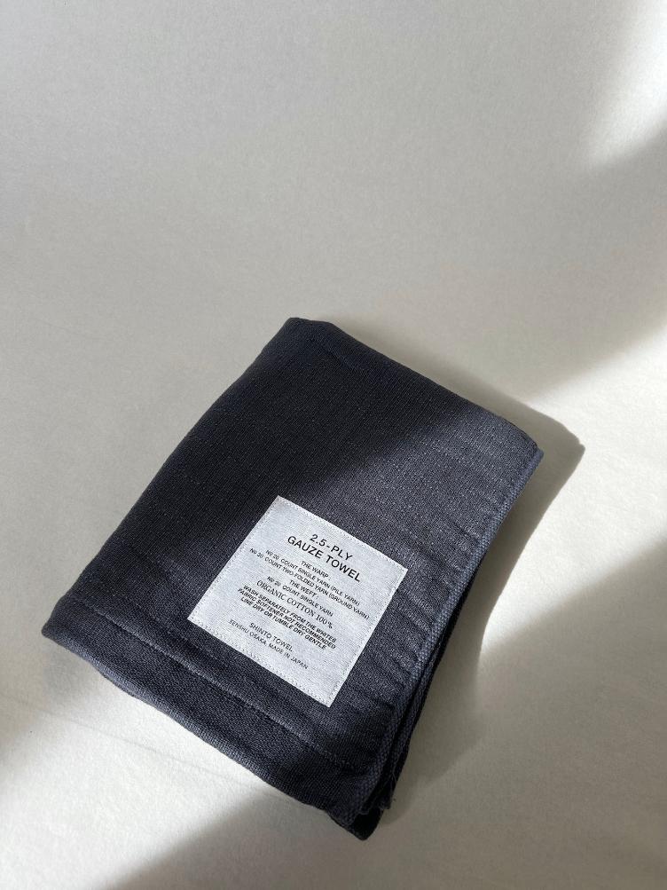 2.5-PLY GAUZE HAND TOWEL CHARCOAL