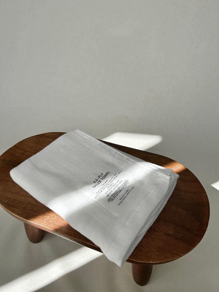 2.5-PLY GAUZE HAND TOWEL WHITE - 0