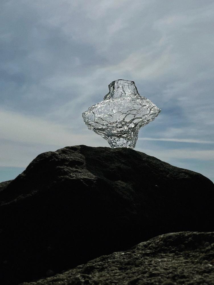CANYON VASE CLEAR LARGE - 4