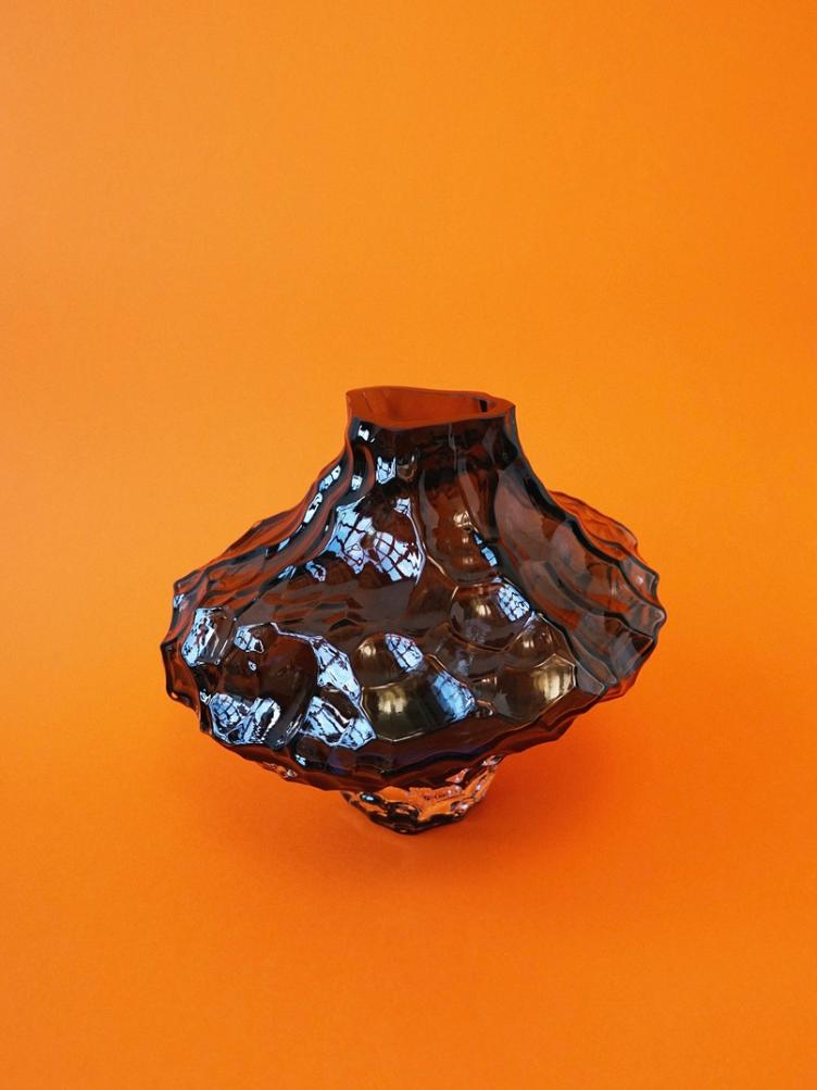 CANYON VASE SMOKE LARGE - 0
