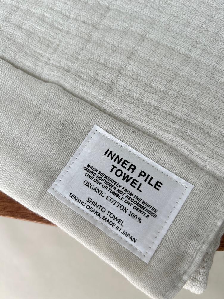 INNER PILE HAND TOWEL WHITE - 1
